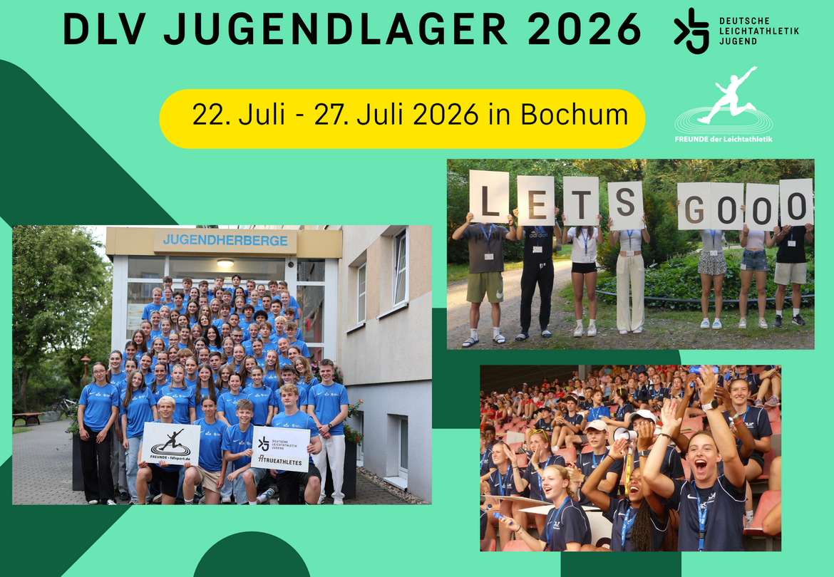 DLV-Jugendlager 2026: Sei mit dabei und unterstütze die Athlet:innen auf ihrem Weg zum DM Titel